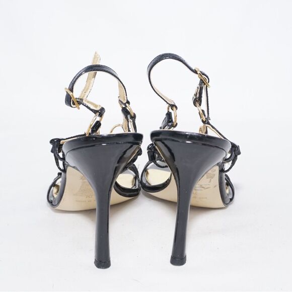 Guess by Marciano Black and Gold Strappy Heels, Size 7 - Picture 7 of 11